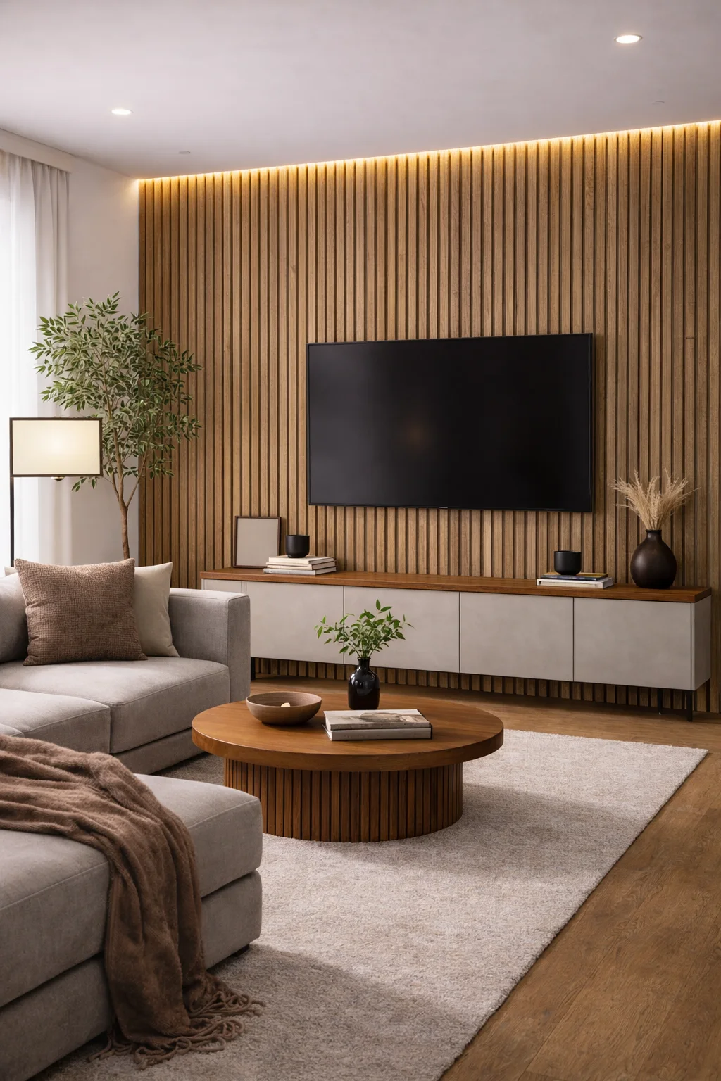 Wall Panel 04D - Dark Oak - Acoustic - 240cm - (1 pack / 4pcs)