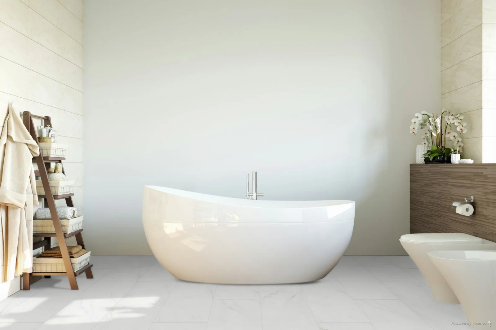 Falquon Stone Marmorata Chiara High Gloss Tile - Laminate