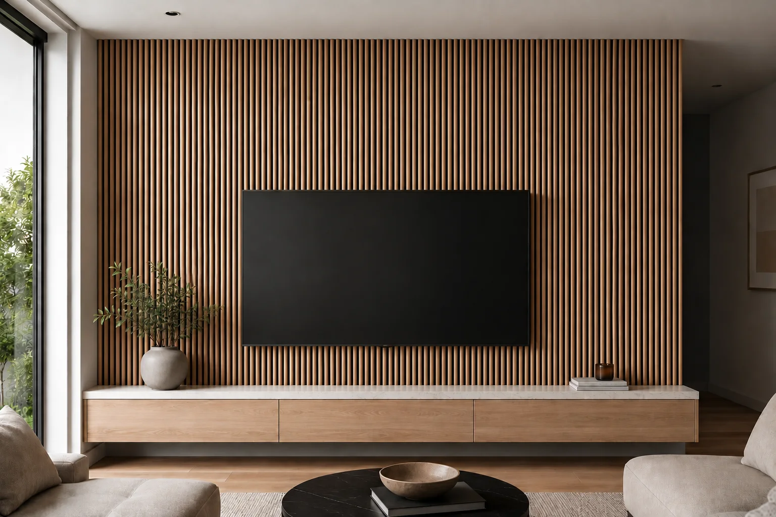 Wall Panel 36H - Oak 02 - Acoustic - 240cm - (1 pack / 4pcs)