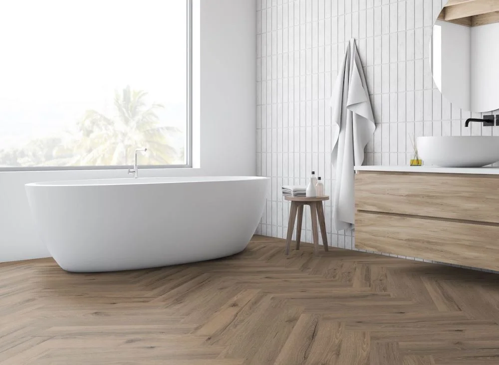 Lignum Core Mocha Oak Herringbone LVT Dryback