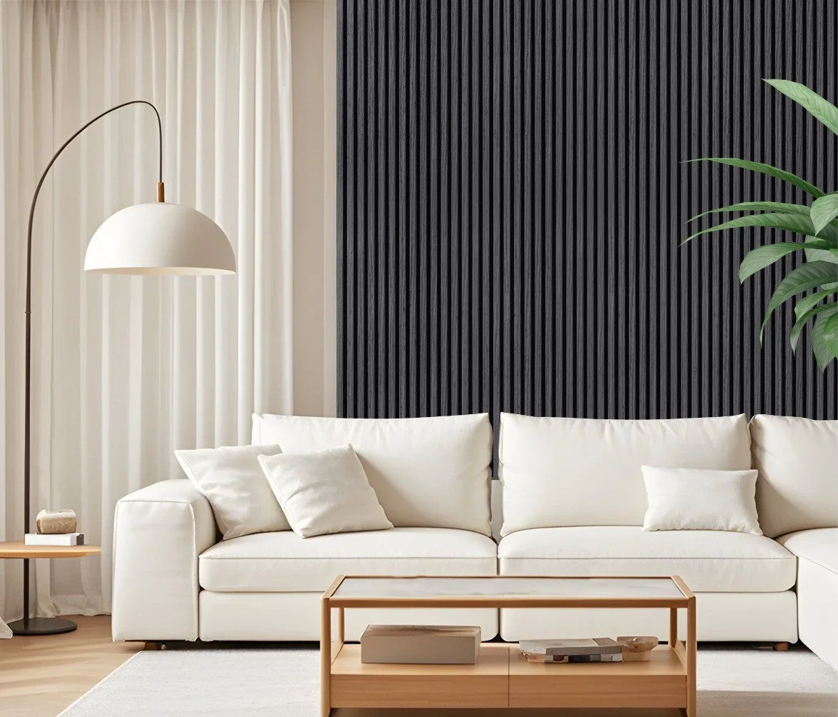 Wall Panel 21E - Black - Seamless - 240cm - (1 pack / 8pcs)