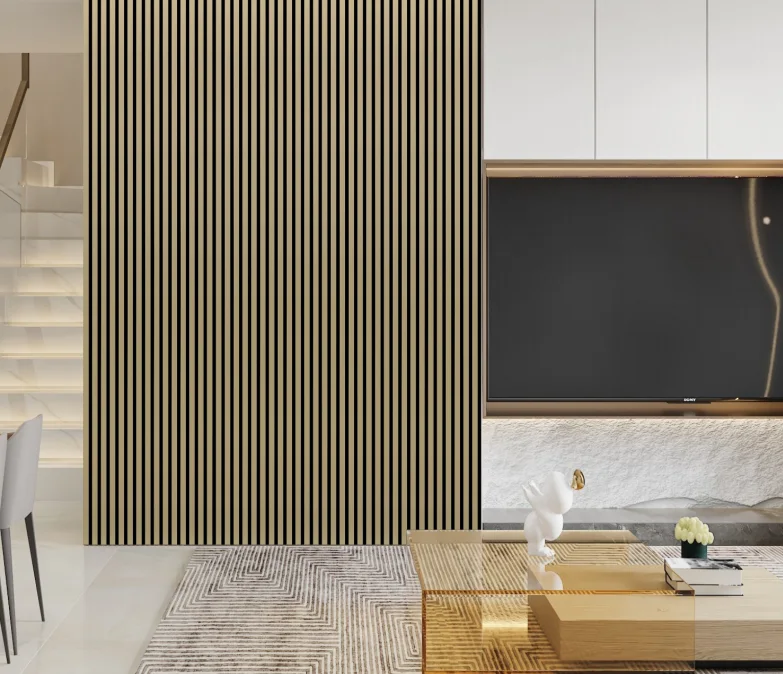 Wall Panel 01WG - Metallic Gold - Acoustic - 240cm - (1 pack / 4pcs)