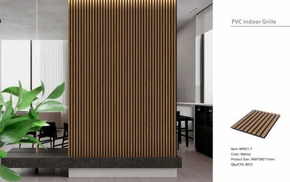 Wall Panel 21T - Walnut - Seamless - 240cm - (1 pack / 8pcs)