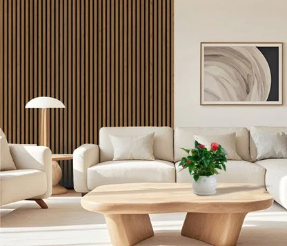 Wall Panel 21T - Walnut - Seamless - 240cm - (1 pack / 8pcs)