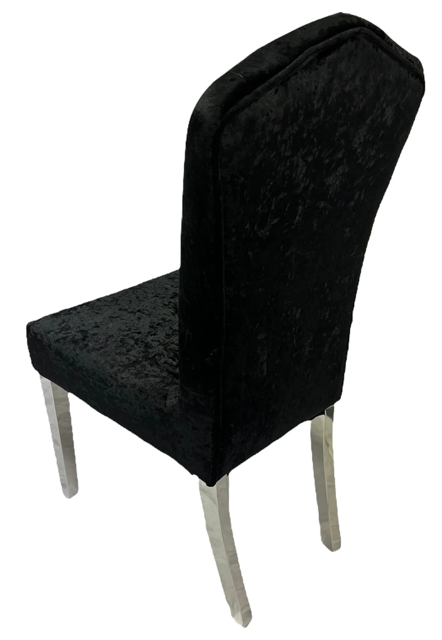 Alice Black Chair (Chrome Legs)