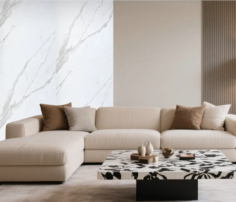 Wall Panel 07A - White Marble - Wall Board - 240cm - (1 pack / 4pcs)