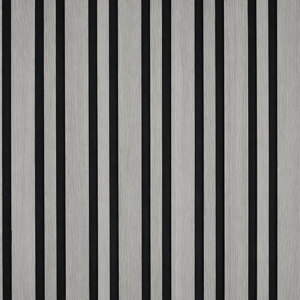 Wall Panel 04B - Light Grey - Acoustic - 240cm - (1 pack / 4pcs)