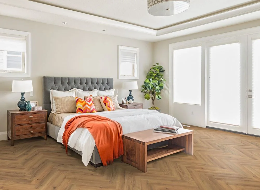 Lignum Core Ranch Oak Herringbone LVT Dryback