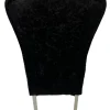 Alice Black Chair (Chrome Legs) - Image 4