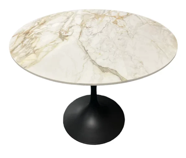 Bentley 0.9m Round Table (Black KD) - Image 3