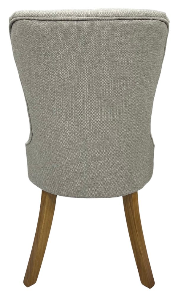 Bentley Beige Chair (Oak Legs) - Image 2