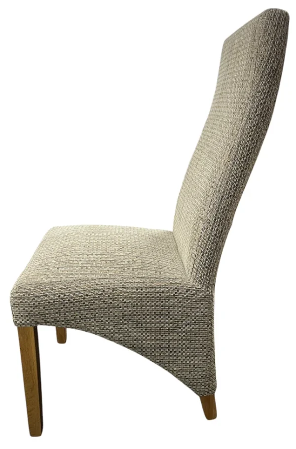 Berry Mixed Brown Fabric Chair - Image 4