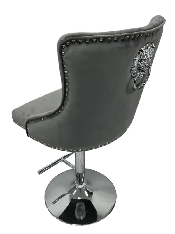 Chelsea 01 Dark Grey Bar Stool - Image 2
