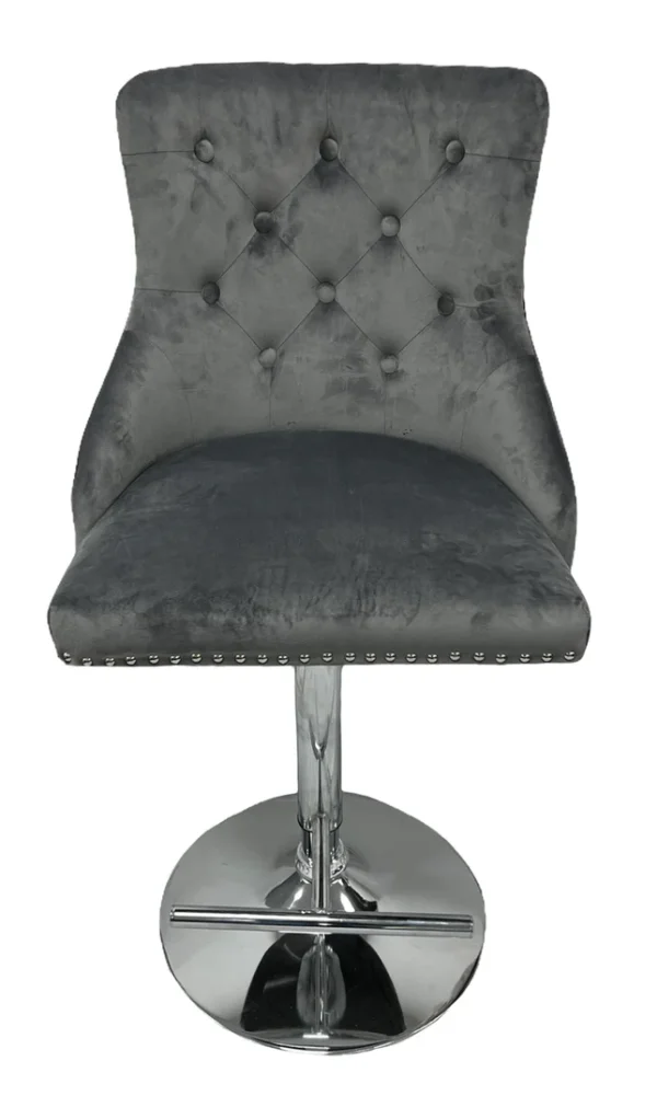 Chelsea 01 Dark Grey Bar Stool - Image 3