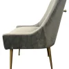 G-Milan Dark Grey Chair (Gold Legs) - Image 3