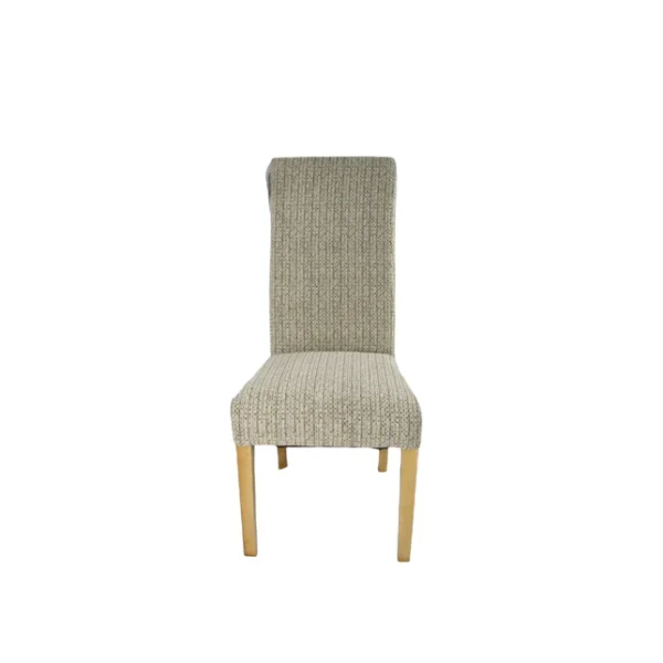 Berry Mixed Brown Fabric Chair - Image 2