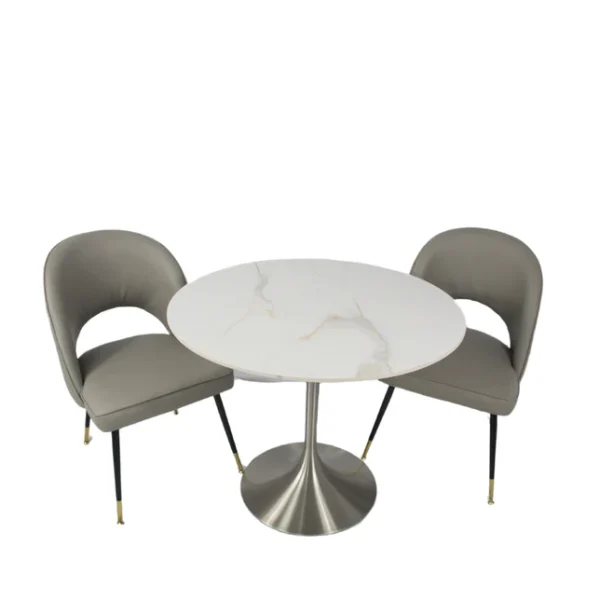 Bentley 0.9m Round Table (Chrome) - Image 3