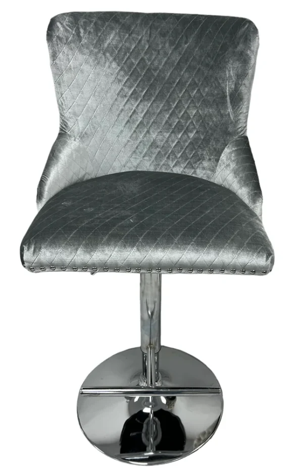 Lewis Light Grey Bar Stool - Image 2