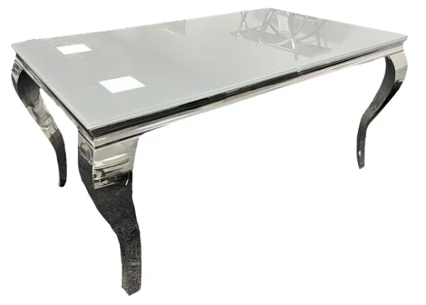 Lewis 1.2/1.5/1.8m Glass Dining Table - Image 2