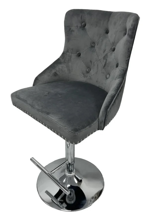 Mayfair Dark Grey Bar Stool - Image 3