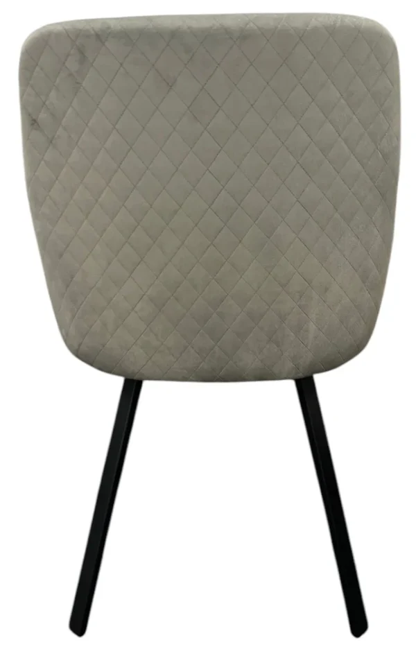 Rose 180º Dark Grey Chair (Black Legs) - Image 4