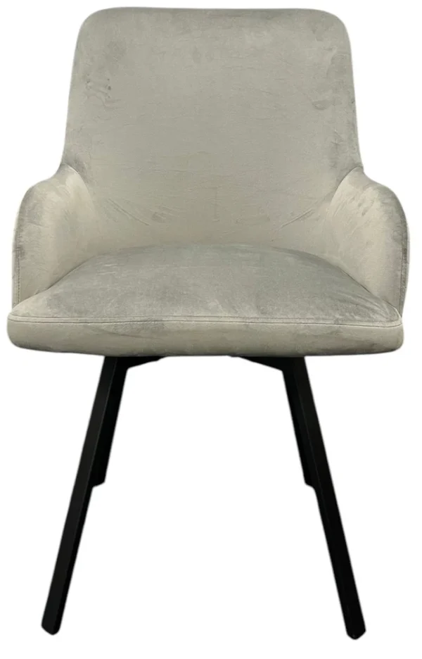 Rose 180º Dark Grey Chair (Black Legs) - Image 2