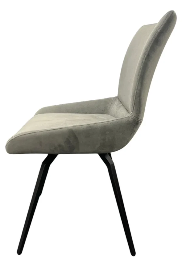 Siena 180º Dark Grey Chair (Black Legs) - Image 3
