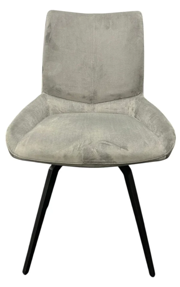 Siena 180º Dark Grey Chair (Black Legs) - Image 2