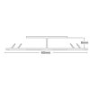 Brushed Steel Nickel Door Bar - Image 3